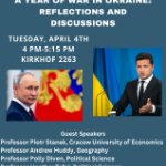 A Year of War in Ukraine: Reflections and Discussions on April 4, 2023